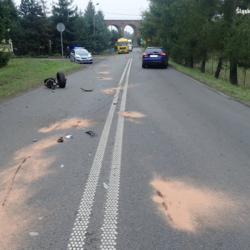 Wypadek na ul. Wielopolskiej w Rybniku