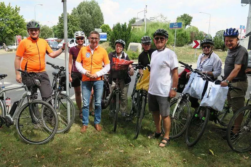 Do Rybnika przyjechała 7-osobowa, rowerowa grupa mieszkańców partnerskiego miasta Dorsten, z burmistrzem Tobiasem Stockhoffem na czele
