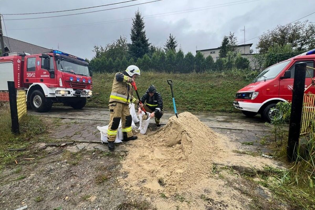 Intensywne opady deszczu Rybnik 2024 / fot. M. Michalska