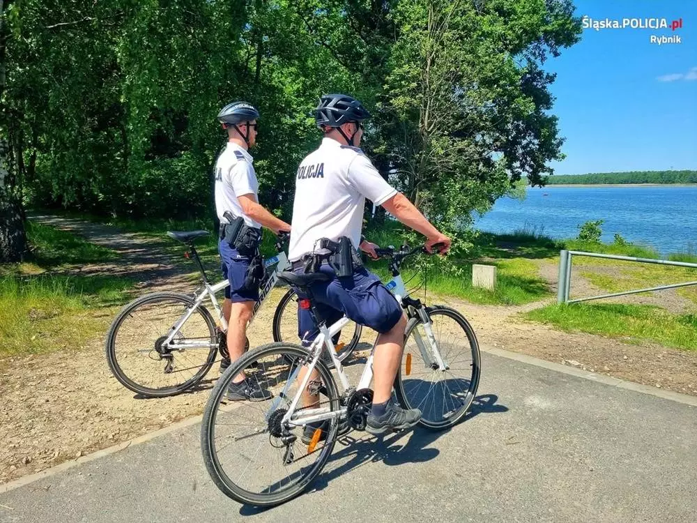 Policyjne patrole rowerowe już na trasie w Rybniku / fot. KMP Rybnik