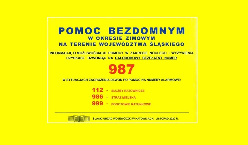 Pomoc dla bezdomnych w zimie. Infolinia i działania mundurowych!