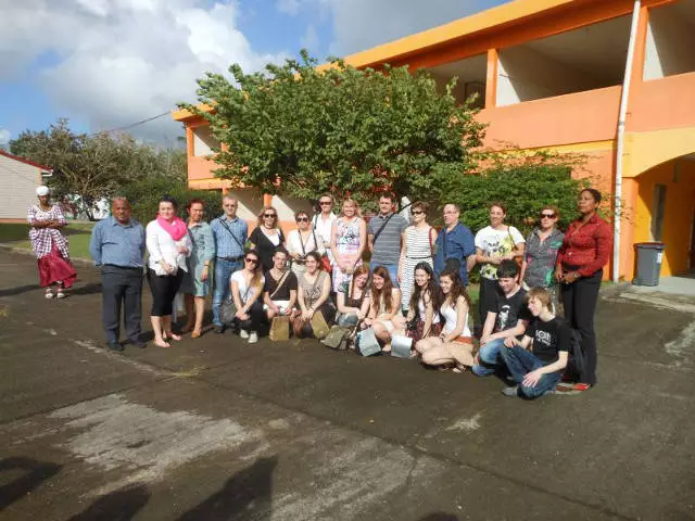 Wizyta delegacji z Gimnazjum nr 7 w partnerskiej szkole na Martynice